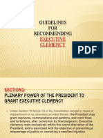 Guidelines For Executive Clemency