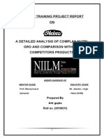 A Detailed Analysis of Complan Nutri-Gro and Comparison With The Competitors Products