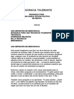 Teocracia Tolerante, Un Bosquejo para Un Nuevo Partido Político en México