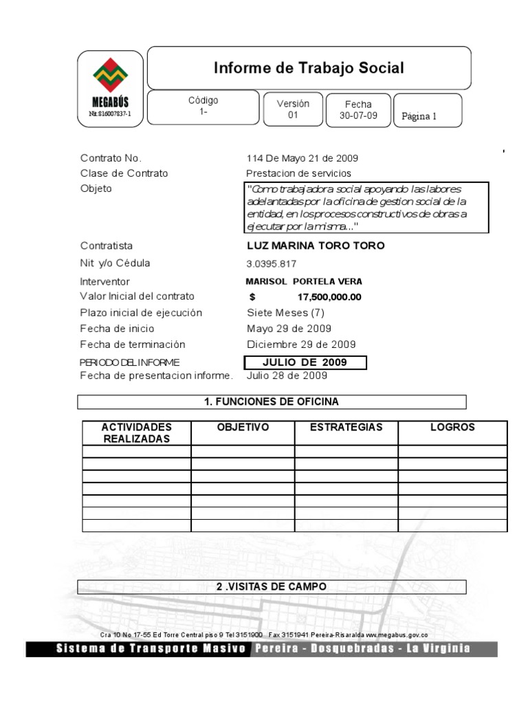 Informe Social de Trabajo Social 2009 | PDF | Trabajo Social | Science