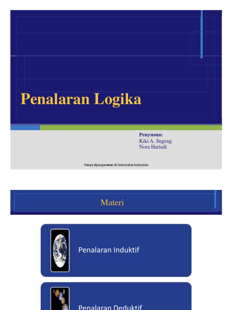Materi 10 2 Penalaran Logika Pdf