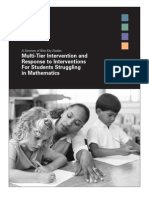 Summary of 9 Key Studies Multi Tier Intervention and Response To Interventions For Students Struggling in Mathematics PDF
