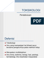 Toksikologi Pendahuluan