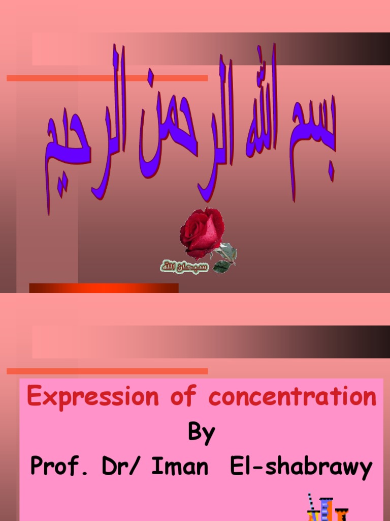 Concentration Concepts for Students | PDF | Mole (Unit) | Concentration