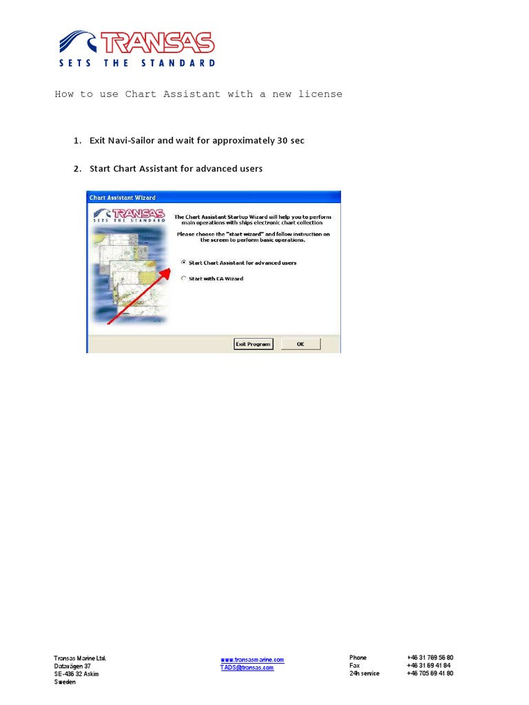 Using Chart Assistant with New License | PDF