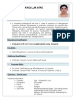 Pooja: Curriculum Vitae