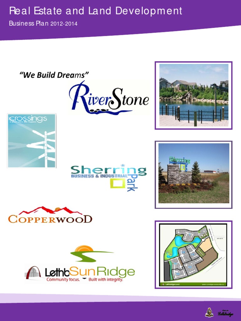 2012-2014-Real Estate Land Bus Plan | PDF | Inventory | Business Plan