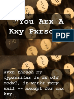 You Arx A Kxy Pxrson