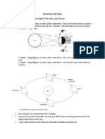 astronomy unit notes