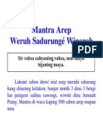 Mantra Arep Weruh Sadurunge Winarah PDF