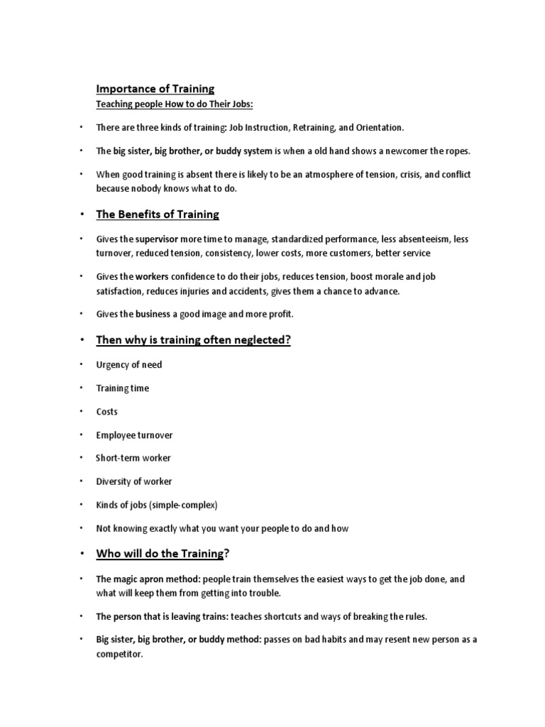 Effective Employee Training Guide | PDF | Employment | Learning