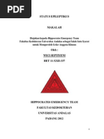 Download STATUS EPILEPTIKUS-makalah Wici Septiyeni-HET FK UNANDdocx by Wici Septiyeni SN179165936 doc pdf