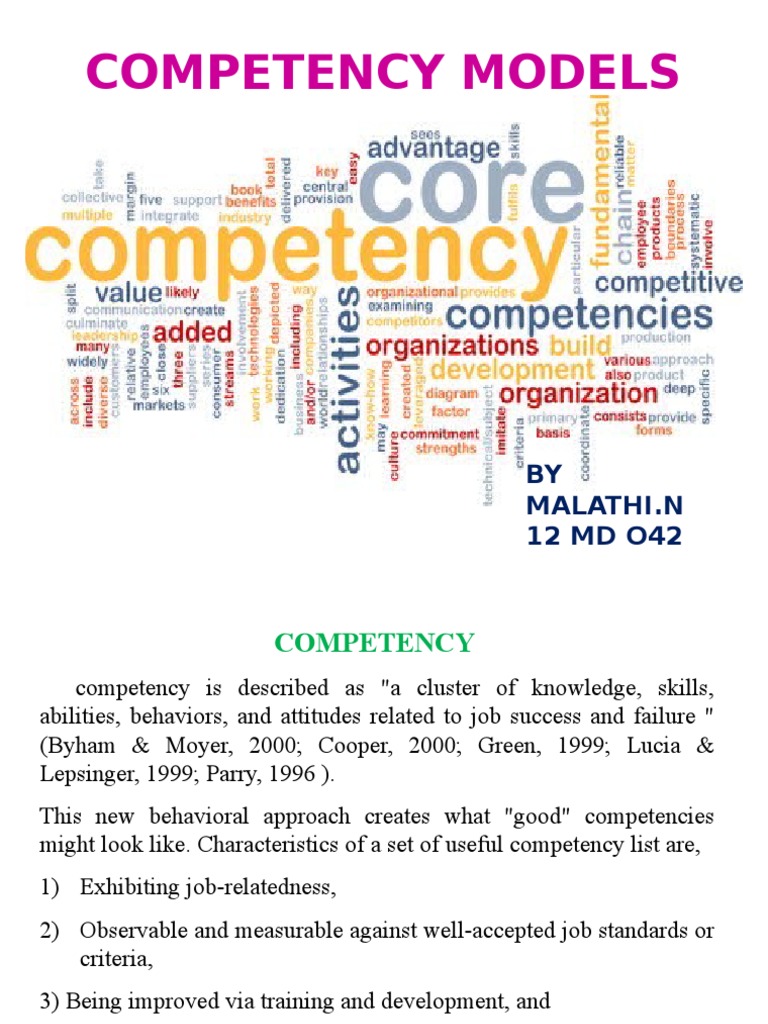 Competency Models in HR Management | PDF | Competence (Human Resources ...
