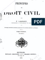 Laurent Francois T1 Droit Civil 1878 PDF