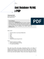 Manipulasi Database MYSQL DGN PHP PDF