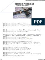 Oracion de Fidelidad PDF