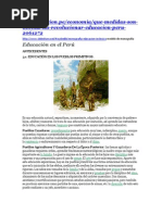 Educacion en El Peru