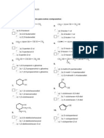 Ejercicios de Alcoholes