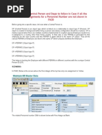 SAP HCM - Concepts of Central Person and Steps to follow in Case if all the Personnel Assignments for a Personnel Number are not shown in PA30.doc