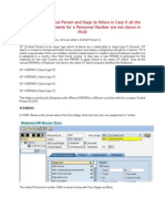 SAP HCM - Concepts of Central Person and Steps to follow in Case if all the Personnel Assignments for a Personnel Number are not shown in PA30.doc