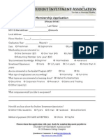 Membership Application: (Please Print)