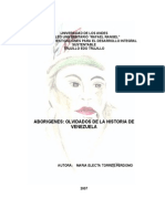 Aborígenes olvidados de la historia de Venezuela