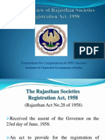 An Overview of Rajasthan Societies Registration Act 1958 PDF