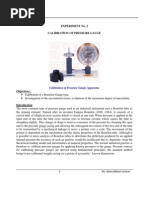 Experiment 2 - Calibration of Pressure Gauge2