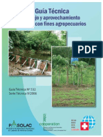 Guia Tecnica Manejo y Aprovechamiento de Agua Con Fines Agropecuarios