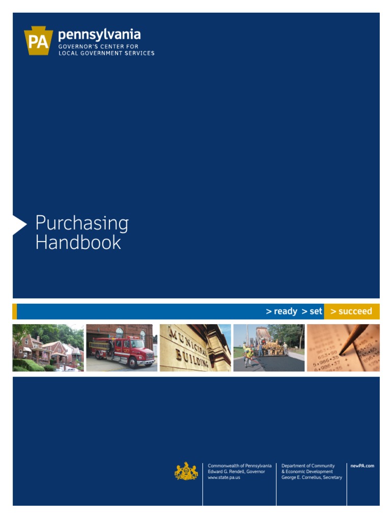PA Purchasing Manual PDF Specification (Technical Standard