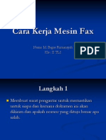 Cara Kerja Mesin Fax