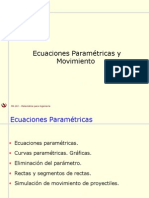 10-3 Ecuaciones Parametricas