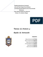 Tecnicas de Oratoria Ayudas de Instruccion