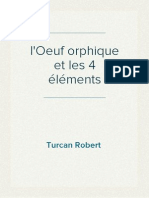 Turcan Robert - L'oeuf Orphique Et Les 4 Éléments