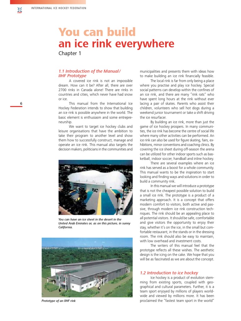 Ice Rink Design PDF Hvac Air Conditioning