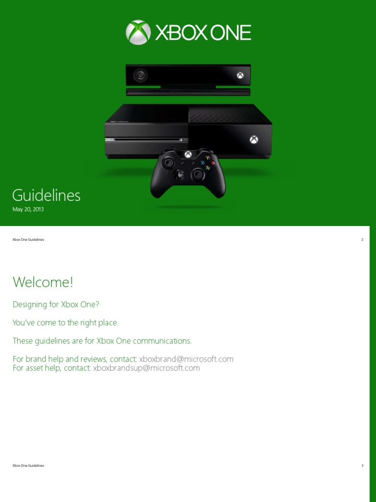 XboxOneBrandGuidelines052013 PDF | PDF | Rgb Color Model | Logos