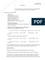 Ideal Gas Lab Report