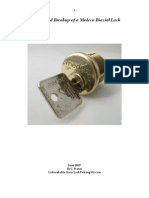 Makeup and Breakup of A Medeco Biaxial Lock