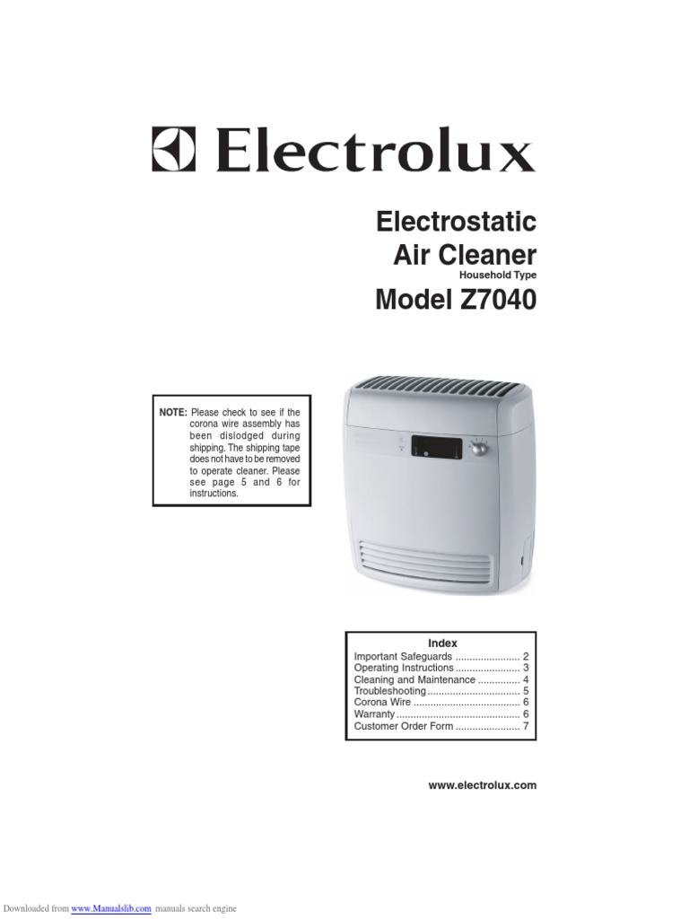 Electrolux z7040 PDF PDF Ac Power Plugs And Sockets Vacuum Cleaner
