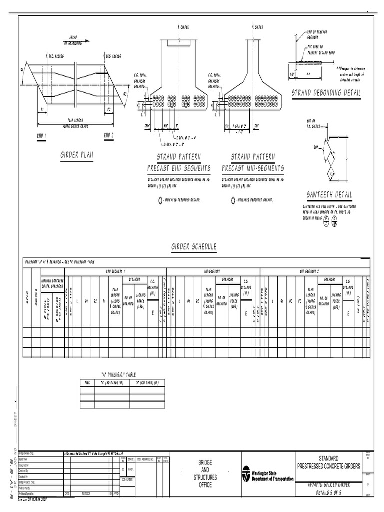 Strand Debonding Detail: End 2 End 1 | PDF | Teaching Methods & Materials