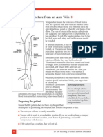 The Venipuncture From An Arm Vein