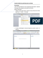 Aplikasi Ms Words Dalam Penulisan Laporan