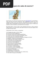 100 Livros Para Ler Antes de Morrer