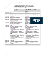 Agenda Training and Survey - UNUD - UNBRAW - 3-6 July 2013-1 PDF