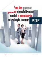 RSE en Las Pymes ¿Nueva Sensibilización Social o Necesaria Estrategia Comercial