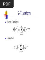 Z-Transform: e N X e X