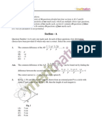 Section - A: Class X - Delhi - Math - Set-1 General Instructions