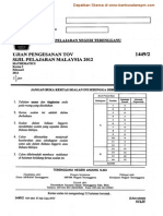 Matematik Kertas 2 Ting 5 TOV Terengganu 2012 PDF