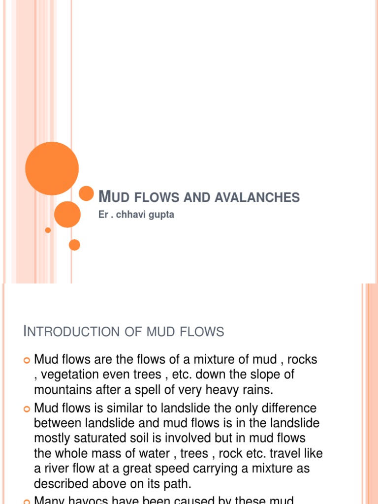 Understanding Mudflows and Avalanches | PDF | Snow | Earth Sciences