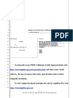 Sample Motion For Reconsideration Under Code of Civil Procedure Section 1008 (A) in California